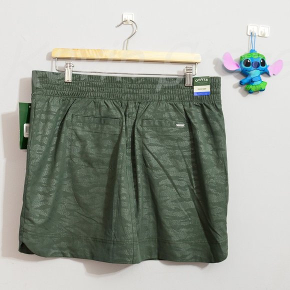 Orvis‎ Ladies' Embossed Pull On Skort XS S M L XL Green - Picture 5 of 7